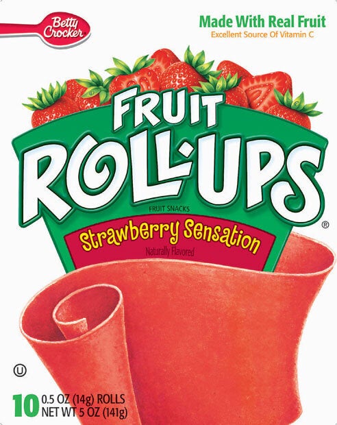  Betty Crocker Fruit Roll-ups Fruit Snacks, Strawberry