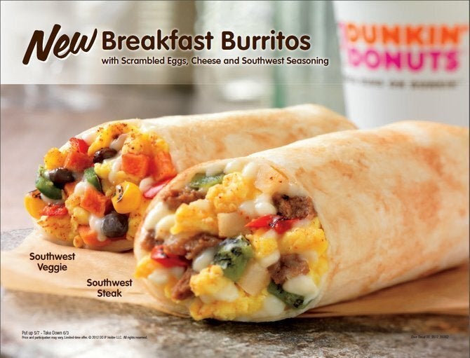 Dunkin' Donuts Breakfast Burritos Fast Food Review HuffPost Life