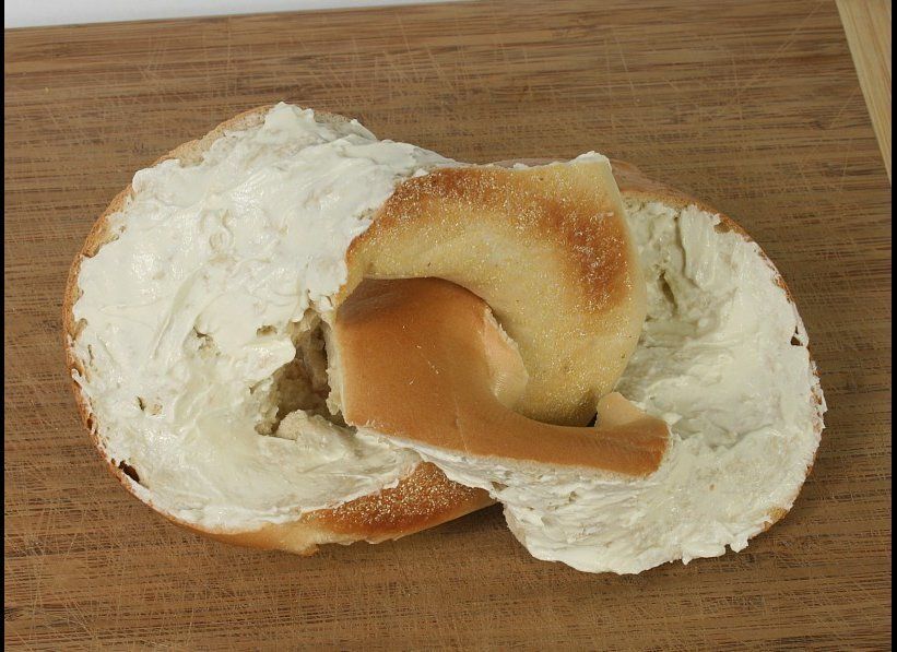 How to Slice a Bagel into Two Linked Halves