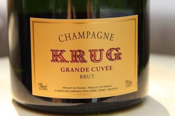 krug champagne label