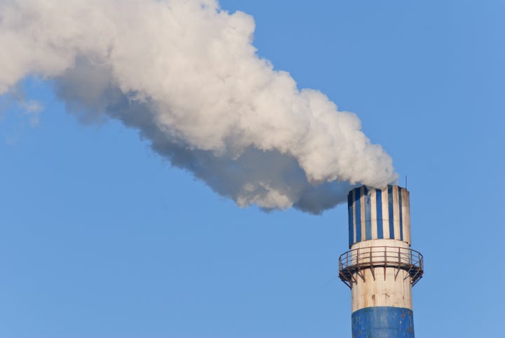 industrial smoke from chimney...