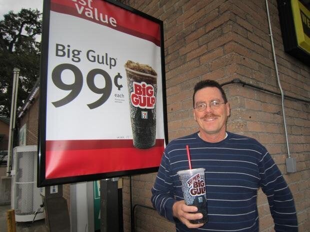 Real Headline: 'Super Big Gulp Fan Says 7-Eleven Duping The Public