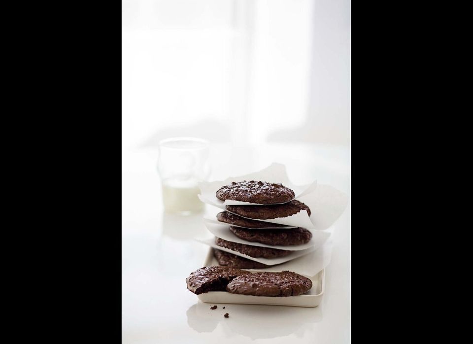 Fudgy Chocolate-Walnut Cookies