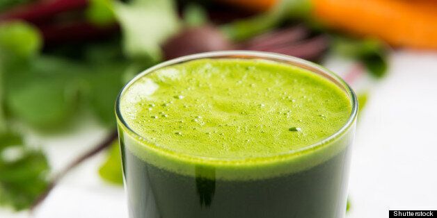 fresh spinach or kale juice