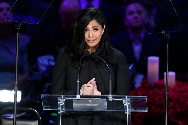 Vanessa Bryant spoke during The Celebration of Life for Kobe & Gianna Bryant at the Staples Center on February 24, 2020.