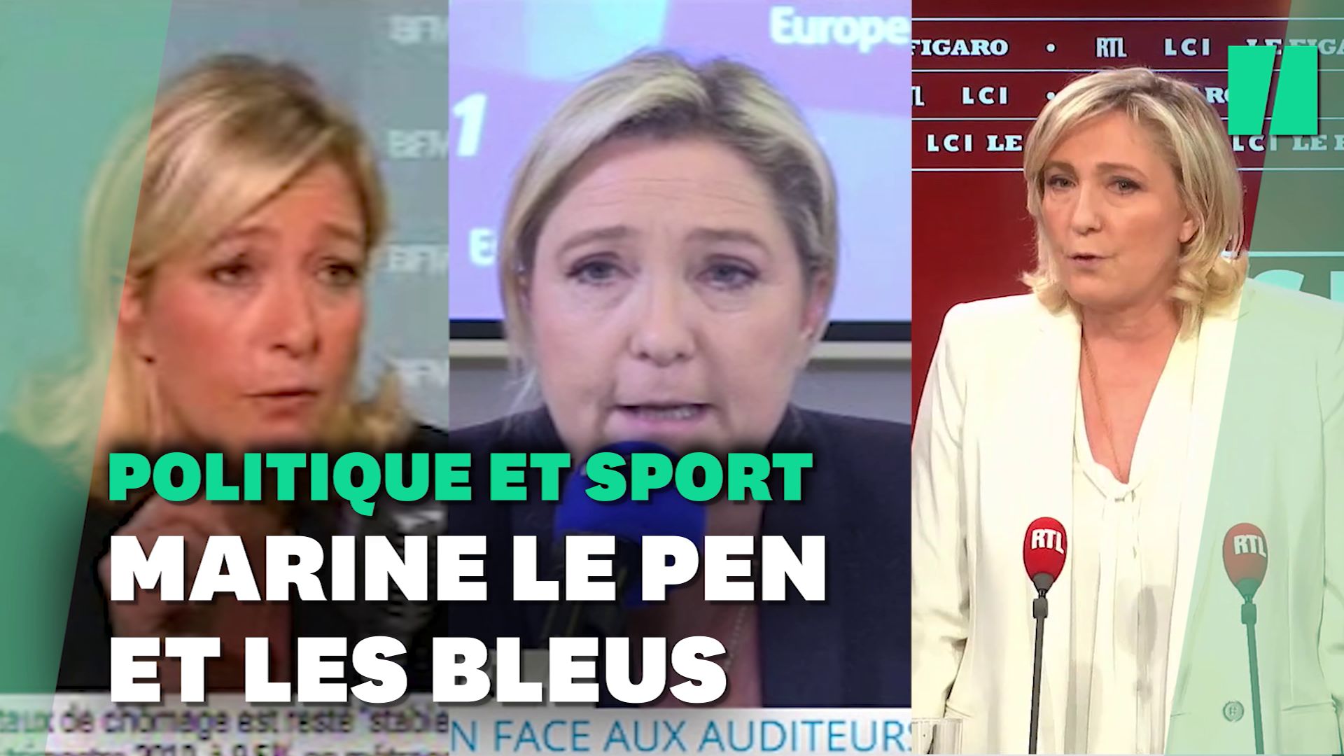 Marine Le Pen veut "laisser le sport en dehors de la politique" mais...