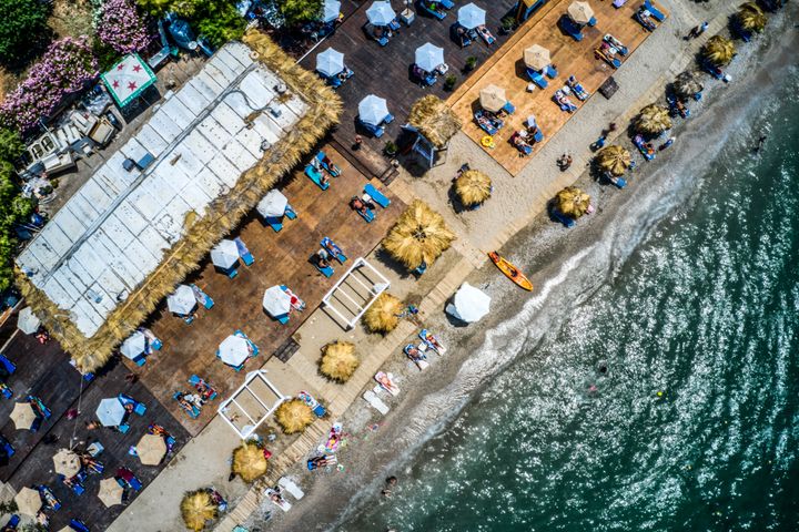 Αεροφωτογραφία παραλίας Αττικής