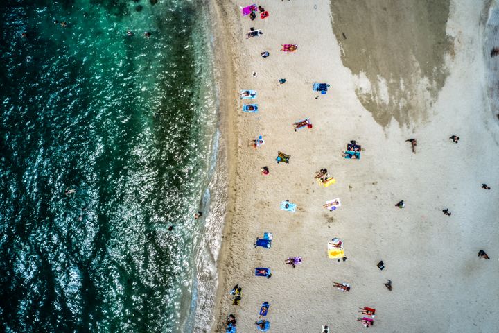 Αεροφωτογραφία παραλίας Αττικής