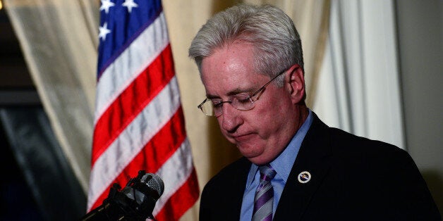 COLORADO SPRINGS, CO - SEPTEMBER 10: Colorado State senator John Morse gives his concession speech after being defeated in the recall election against him at his election night party at the Wyndham Hotel in Colorado Springs, CO on September 10, 2013. (Photo By Helen H. Richardson/ The Denver Post)