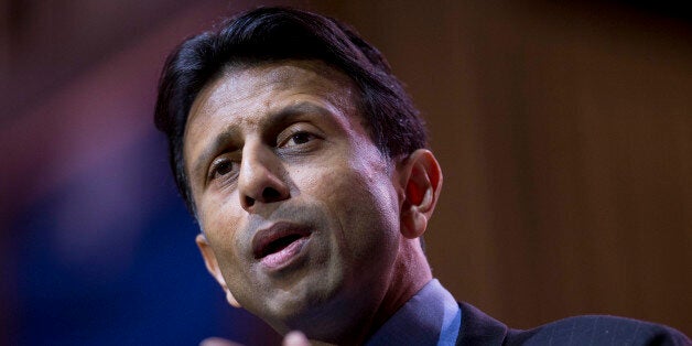 Bobby Jindal, governor of Louisiana, speaks during the Conservative Political Action Conference (CPAC) in National Harbor, Maryland, U.S., on Thursday, March 6, 2014. CPAC, a project of the American Conservative Union (ACU), runs until Saturday, March 8. Photographer: Andrew Harrer/Bloomberg via Getty Images 