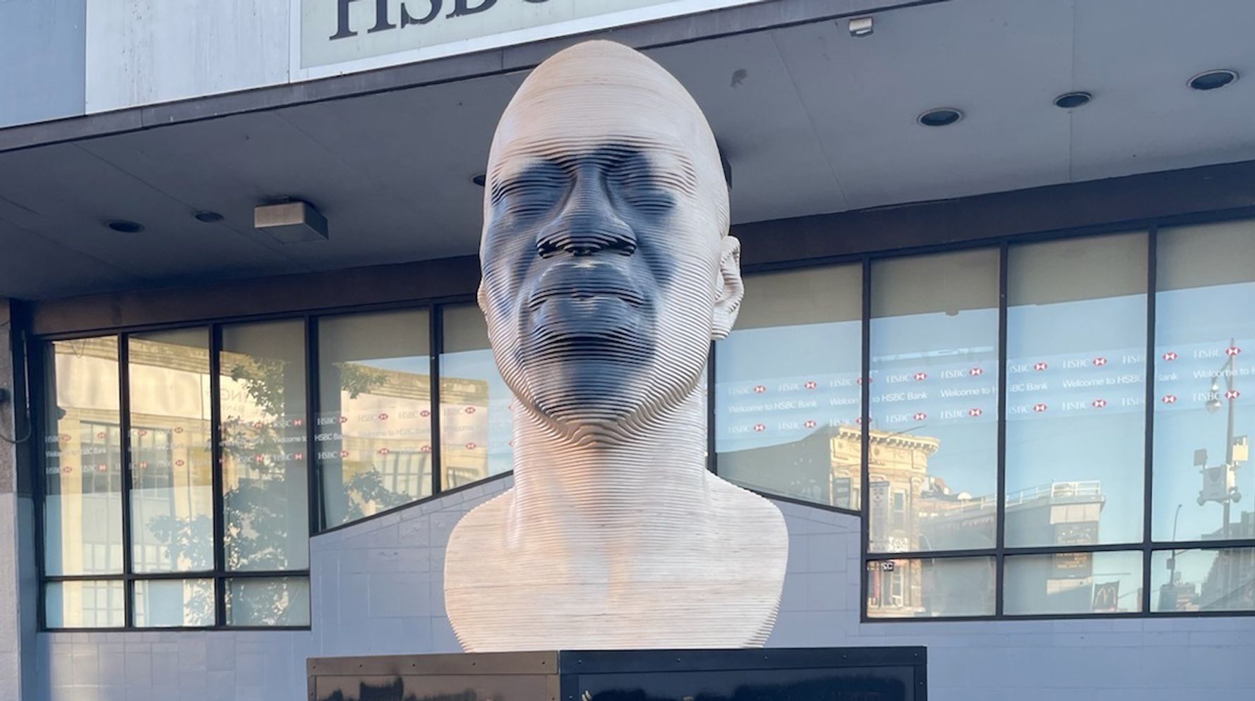 George Floyd Statue In Brooklyn Vandalized With White Supremacist Group’s Name