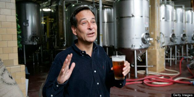 BOSTON - MAY 16: Sam Adams brewery founder Jim Koch is photographed as he gives a tour of the Jamaica Plain brewery Monday afternoon. (Photo by John Bohn/The Boston Globe via Getty Images)