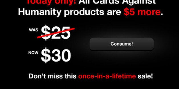 Cards Against Humanity Sells Nothing on Black Friday, Makes $71,000, Spends  It Immediately - Vox