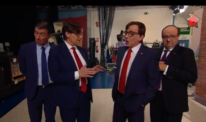 El cara a cara de los dos Illa, en 'Polònia'.