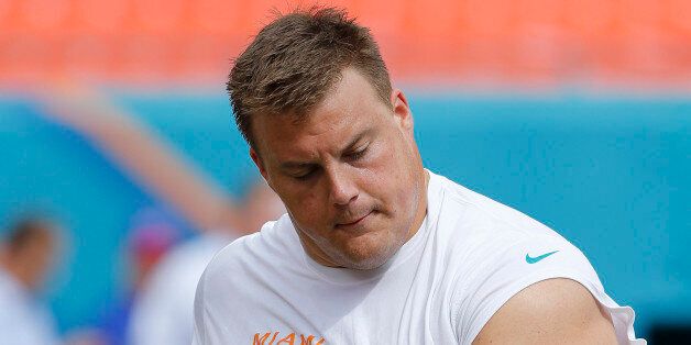 MIAMI GARDENS, FL - OCTOBER 20: Richie Incognito #68 of the Miami Dolphins warms up prior to the game against the Buffalo Bills on October 20, 2013 at Sun Life Stadium in Miami Gardens, Florida. Buffalo defeated Miami 23-21. (Photo by Joel Auerbach/Getty Images)