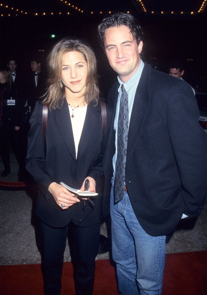Jennifer Aniston and Matthew Perry pictured in 1995