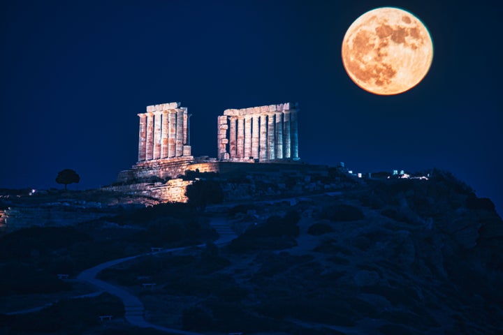 Πανσέληνος στο Σούνιο