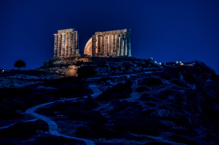 Πανσέληνος στο Σούνιο