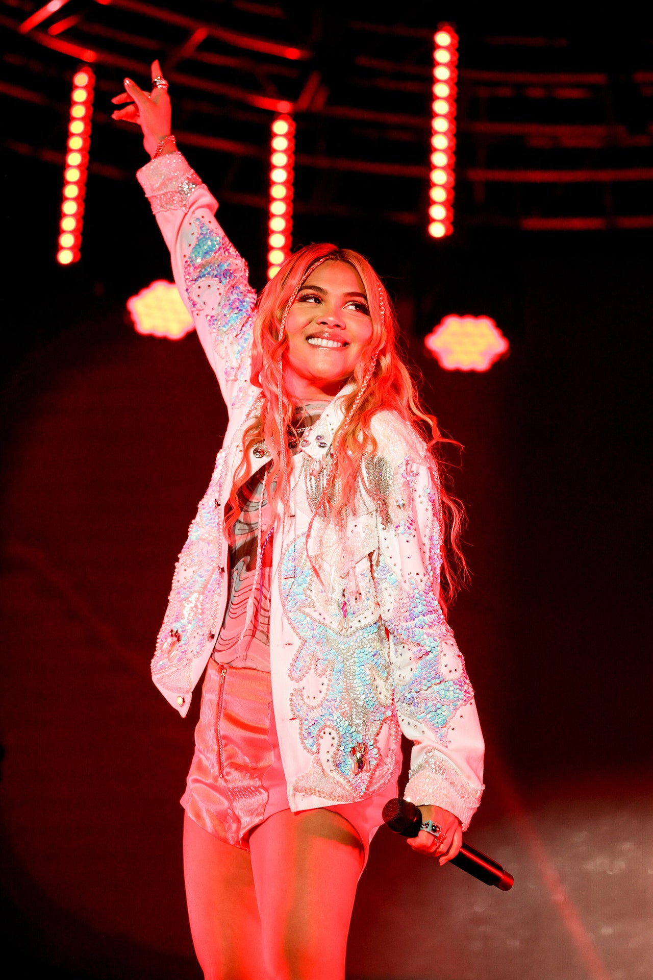 Hayley Kiyoko performing live earlier this month