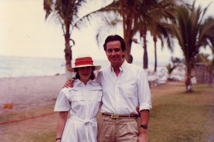 The author and Steve on vacation in Cancun, Mexico, in 1983.