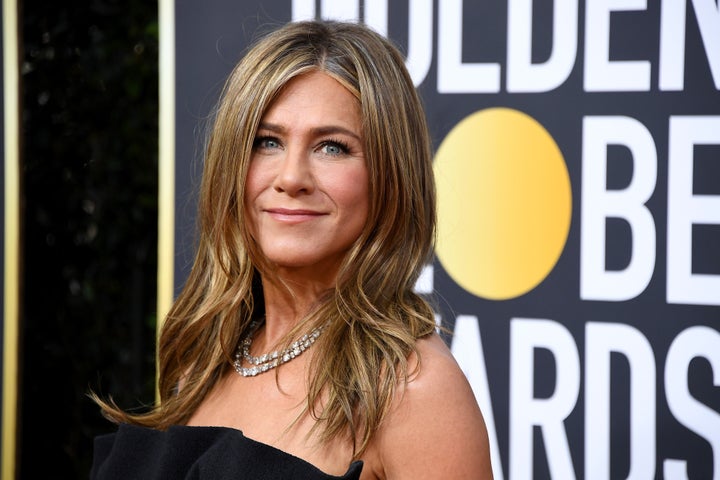 Aniston attends the 77th Annual Golden Globe Awards on in January 2020.