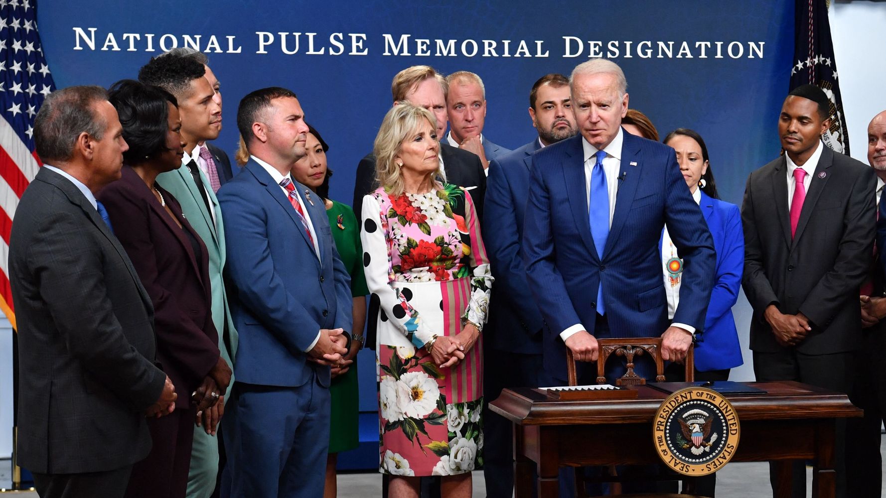 Biden Addresses Florida Building Collapse During Pulse Nightclub Memorial Bill Signing