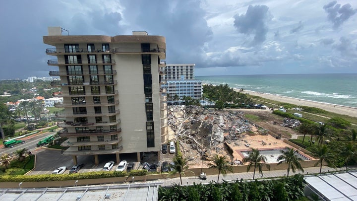 Rescuers continued to dig Saturday through the rubble of the building in an effort to find any of the 159 people who remain unaccounted for after its collapse.