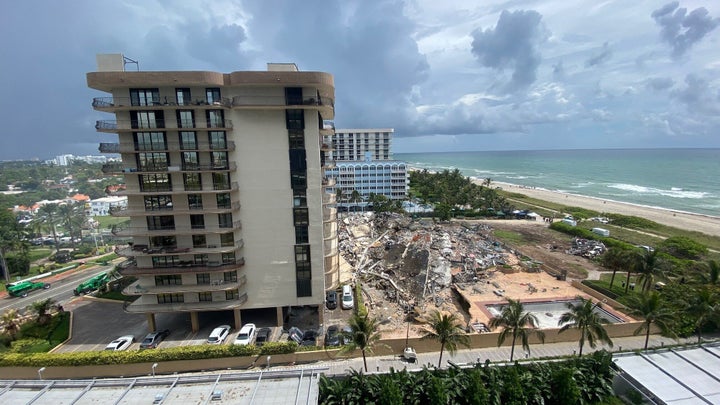 Rescuers continued to dig Saturday through the rubble of the building in an effort to find any of the 159 people who remain u