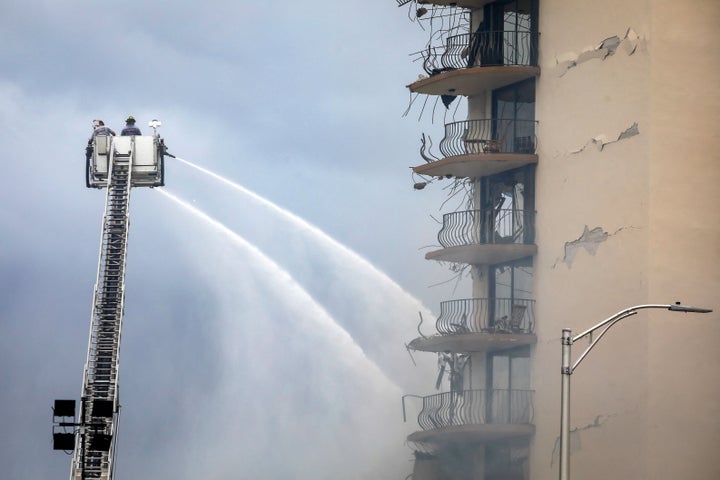 Miami-Dade Mayor Daniella Levine Cava said rescuers were at &ldquo;extreme risk&rdquo; going through the rubble.