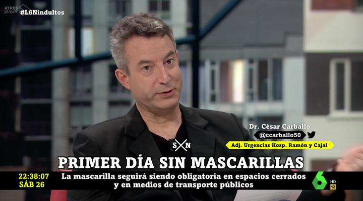 El doctor César Carballo, en 'LaSexta Noche'.