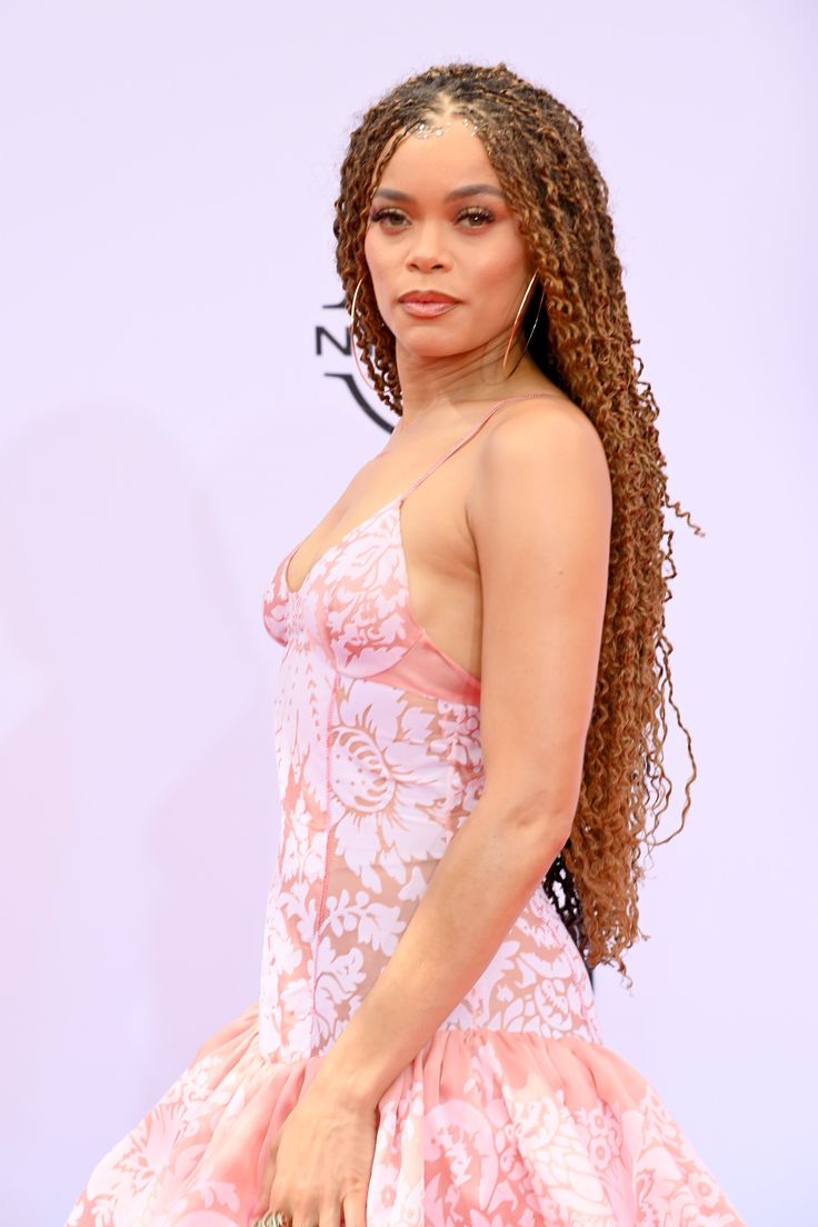 Andra Day attends the BET Awards 2021.