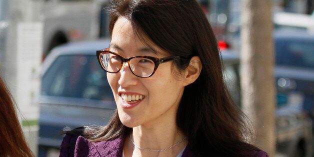 Ellen Pao leaves the Civic Center Courthouse during a lunch break in her trial Tuesday, Feb. 24, 2015, in San Francisco. Pau, the current interim chief of the news and social media site Reddit, is seeking $16 milion in her suit against prominent Silicon Valley venture capital firm Kleiner Perkins Caulfield and Byers, alleging she was sexually harassed by male officials. (AP Photo/Eric Risberg)