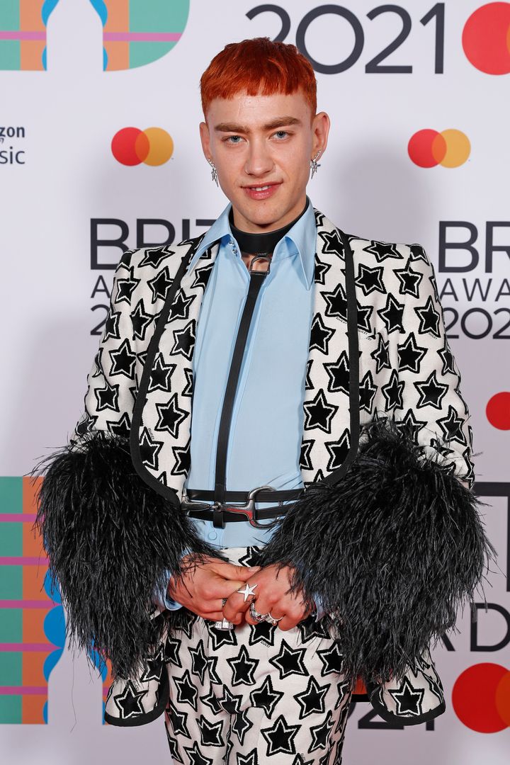 Olly Alexander at the Brit Awards last month