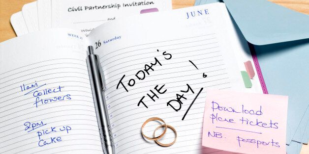 Civil partnership planning diary