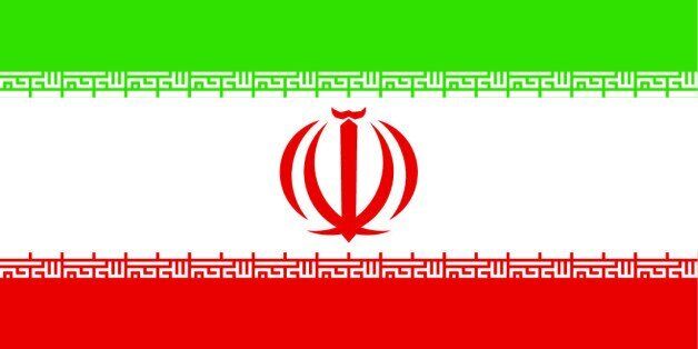  flag of country of Iran in official colors.