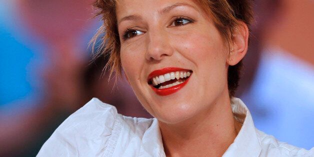French TV host, journalist and writer Natacha Polony takes part in the TV broadcast show 'Le Grand Journal' on a set of French Canal Plus channel, on September 3, 2012 in Paris. AFP PHOTO / FRANCOIS GUILLOT (Photo credit should read FRANCOIS GUILLOT/AFP/GettyImages)