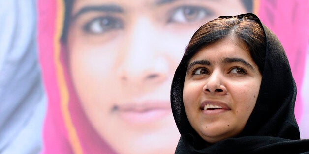 FILE - In this file photo taken Friday, Oct. 11, 2013, Malala Yousafzai, a 16-year-old girl from Pakistan who was shot in the head by the Taliban last October for advocating education for girls, speaks about her fight for girls' education on the International Day of the Girl at the World Bank in Washington. Pakistan's army announced Friday, Sept. 12, 2014, that it had arrested 10 militants suspected of involvement in the 2012 attack on teenage activist Malala, who won world acclaim after she was shot in the head by the Taliban for advocating gender equality and education for women. (AP Photo/Susan Walsh, File)