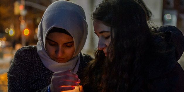 NEW YORK, UNITED STATES - 2016/01/27: The Interfaith ceremony honoring protectors on the International Holocaust Day was closed with prayers and a candlelight vigil remembering victims of the holocaust. (Photo by Erik McGregor/Pacific Press/LightRocket via Getty Images)