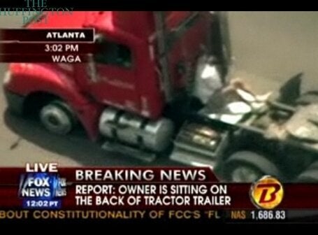 Big Rig Police Chase Video: Man Clings To Back Of Semi During High ...