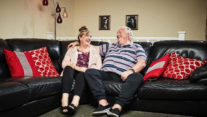 Pete and his wife Linda in their Gogglebox press photo