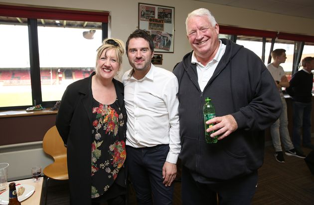 Pete with his wife Linda and her son George