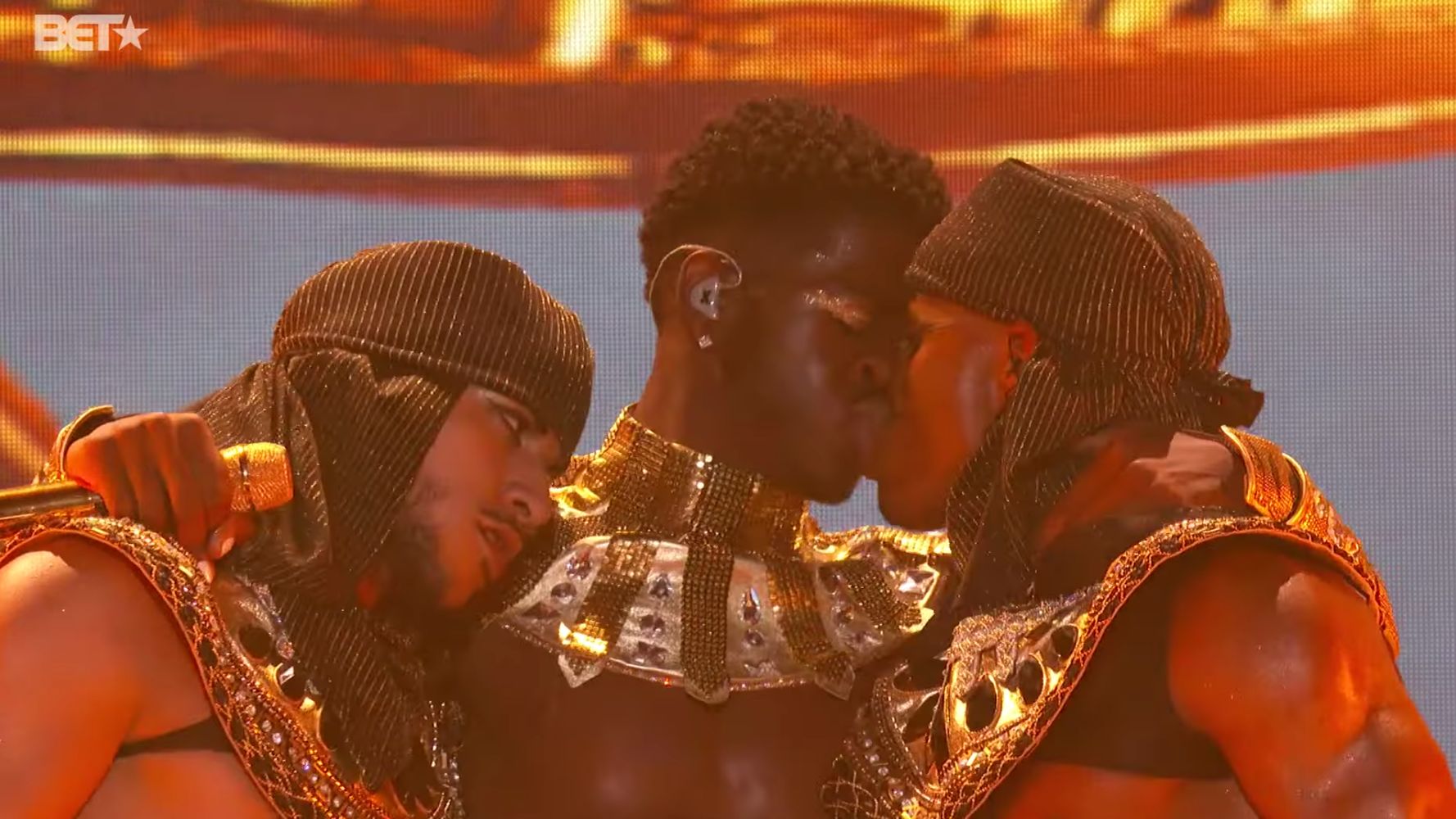 Lil Nas X Is Unapologetic About His BET Awards Kiss With Dancer.