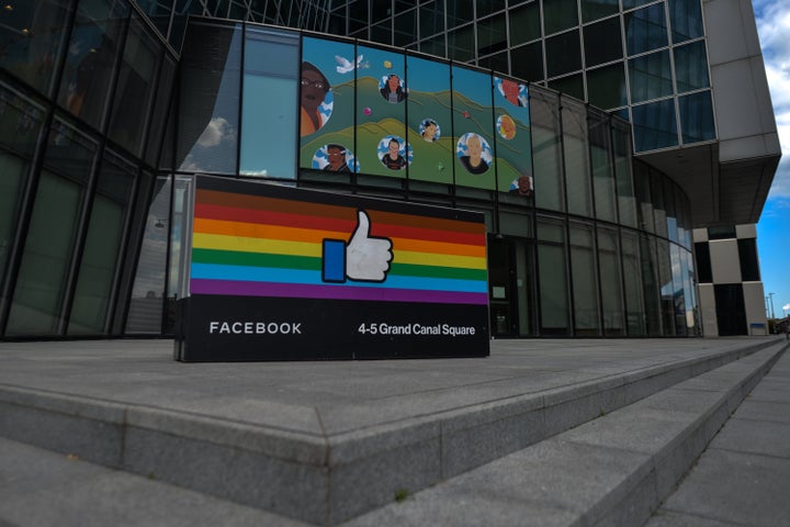 Facebook EMEA headquarters on Grand Canal Square in Dublin Docklands. 
On Thursday, 17 June 2021, in Dublin, Ireland. (Photo 