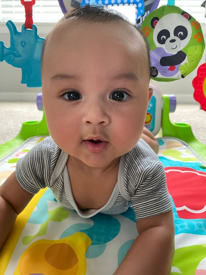 Zane and his family learned&nbsp;that&nbsp;<a href="https://www.today.com/parents/newest-gerber-baby-announced-today-show-t223947" target="_blank" rel="noopener noreferrer">he'd won the contest</a> live on "Today."