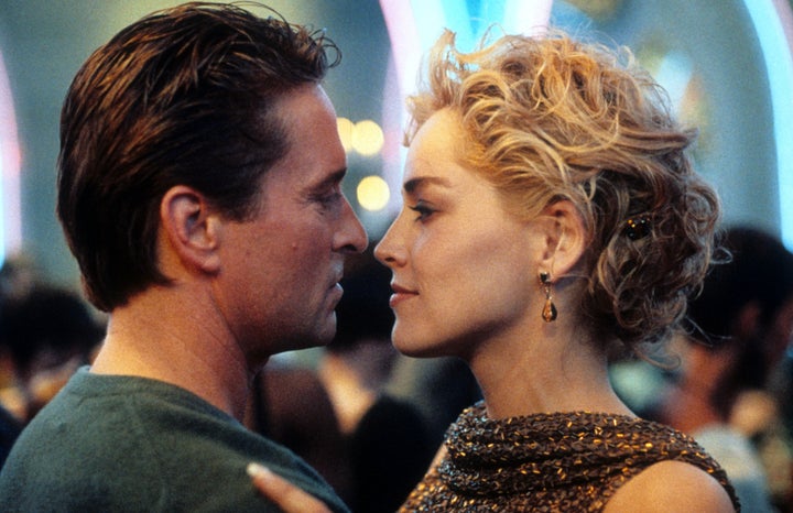 Michael Douglas (left) and Sharon Stone in 1992's "Basic Instinct."