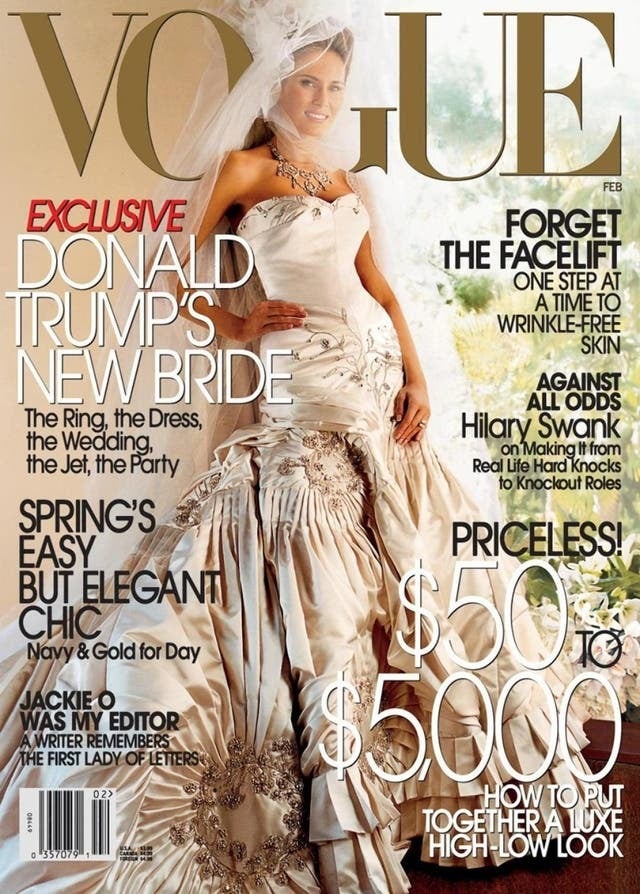 Melania Trump, portada de 'Vogue' en 2005.