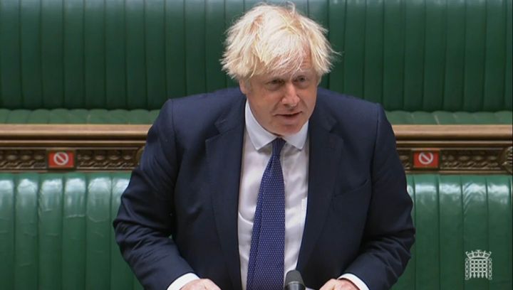 Prime Minister Boris Johnson speaks during Prime Minister's Questions in the House of Commons, London. (Photo by House of Commons/PA Images via Getty Images)
