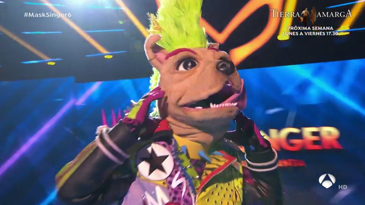 La máscara Perro, en 'Mask Singer'.