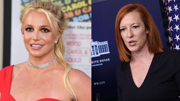 Britney Spears and White House press secretary Jen Psaki