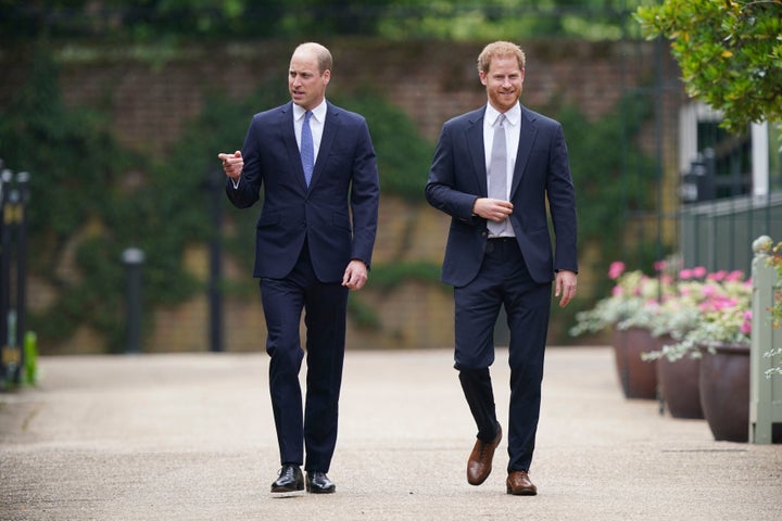 Princes William and Harry unveil a statue of their mother, Princess Diana, at the Sunken Garden in Kensington Palace on July 1, which would have been her 60th birthday.